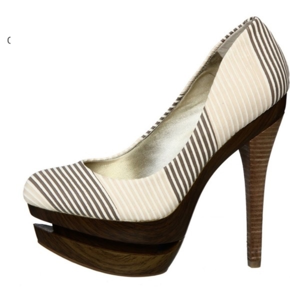 Jessica Simpson Colie Wood Platform Heels - Picture 1 of 8